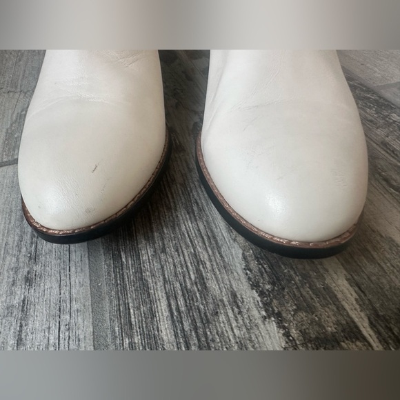 COACH DEVIN SHTE LTR Leather Ankle White Animal Snake Print BOOTIE Size 8 - Picture 12 of 13